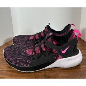 Nike AQ7488-002 Flex Contact 3 Black Pink Running Sneaker Shoes Women's Sz 8.5